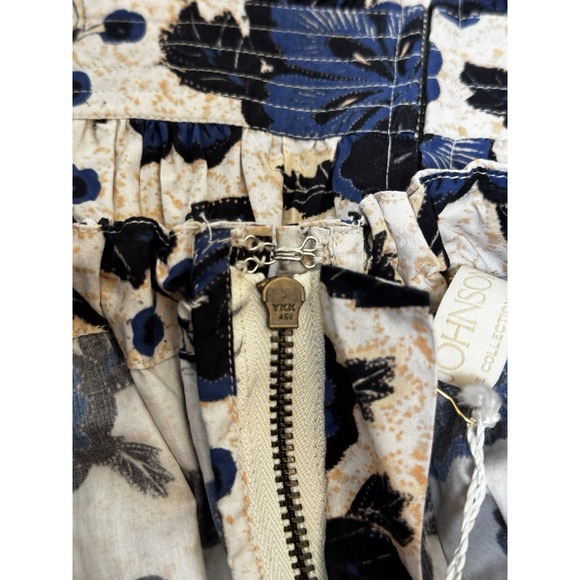 Ulla Johnson Celia Dress Lapis Floral Print Mini Puff Sleeve Tiered Size 0 Blue - Picture 15 of 16